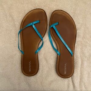 Merona Teal Flip Flops